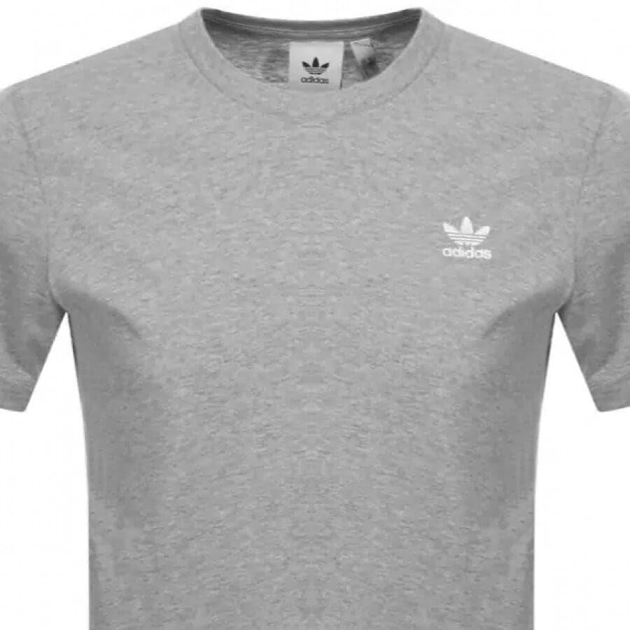 Alternative Image for Productadidas Essential T Shirt Grey2
