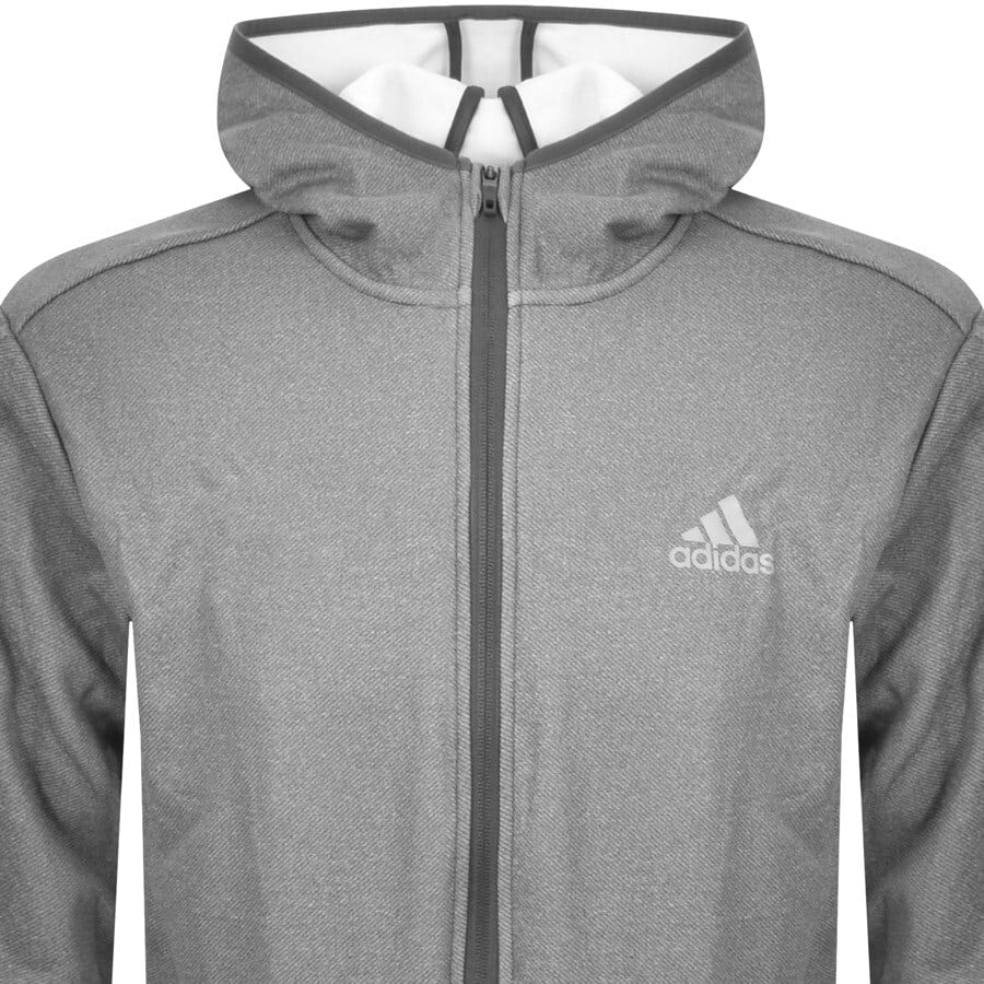 Alternative Image for Productadidas Training Full Zip Hoodie Grey2