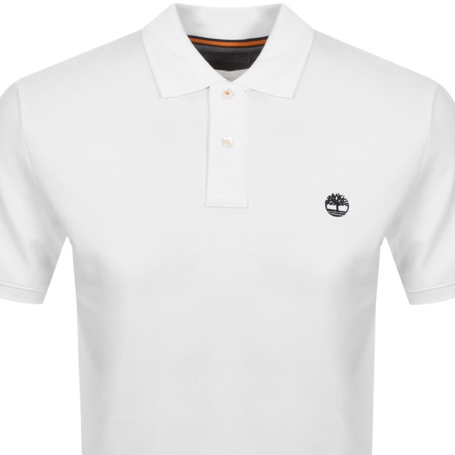 Alternative Image for ProductTimberland Logo Short Sleeved Polo T Shirt White2