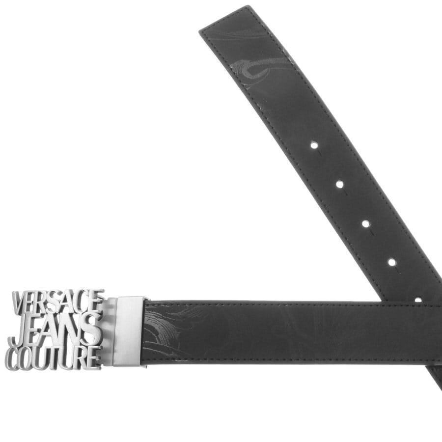 Alternative Image for ProductVersace Jeans Couture Leather Logo Belt Black2