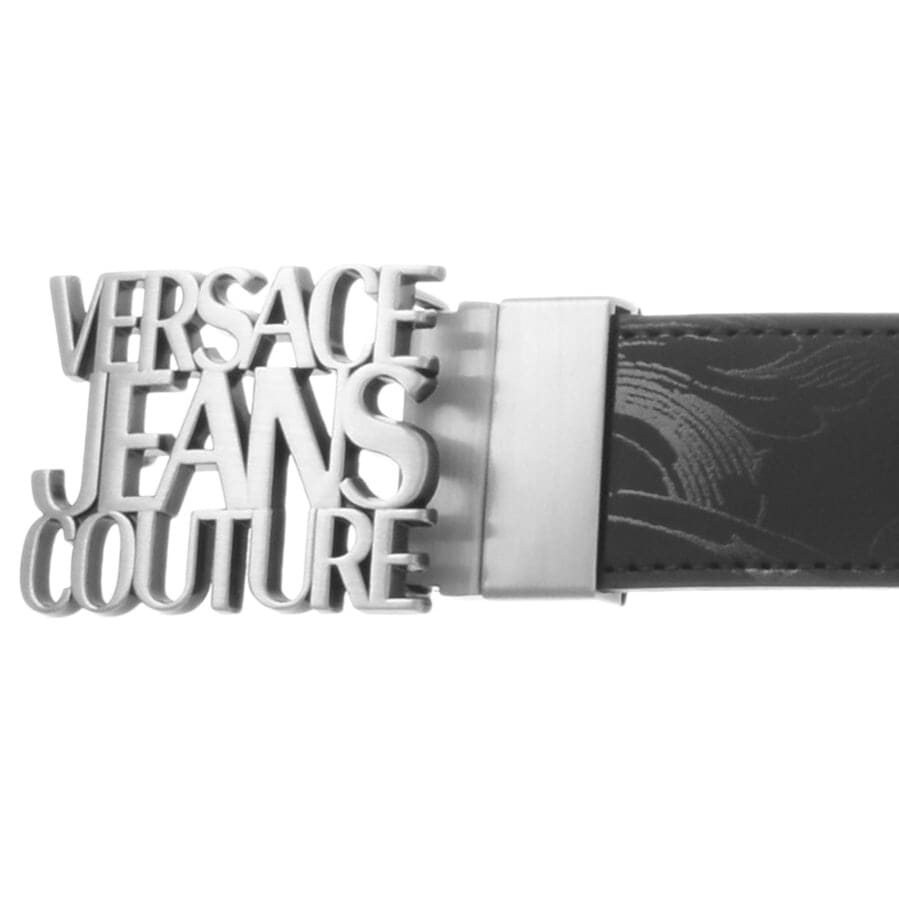 Alternative Image for ProductVersace Jeans Couture Leather Logo Belt Black3