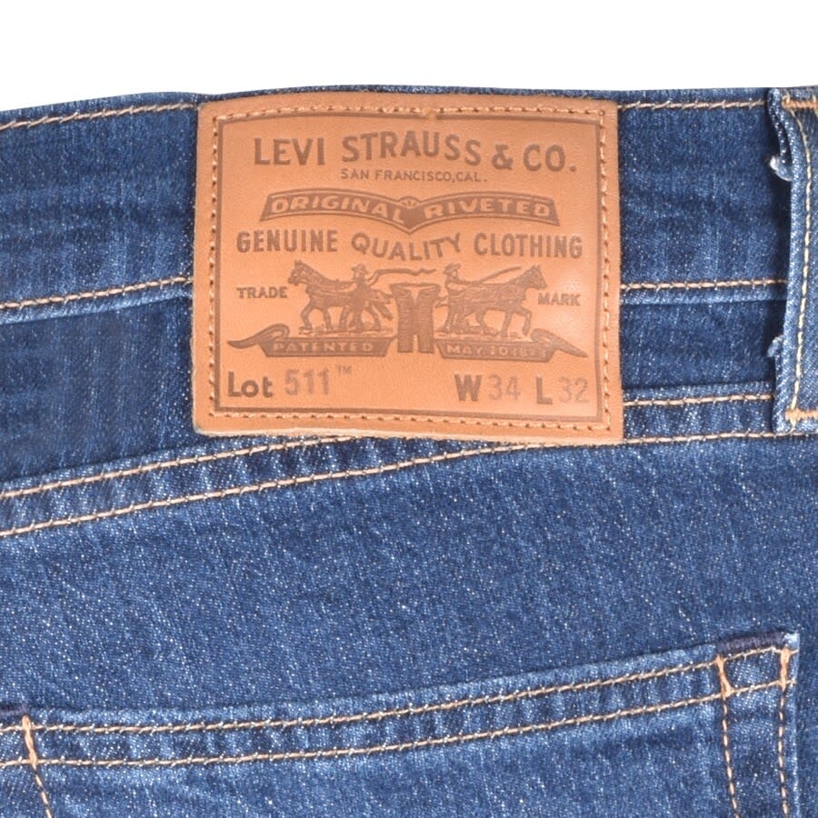 Alternative Image for ProductLevis 511 Mid Wash Slim Fit Jeans Navy3