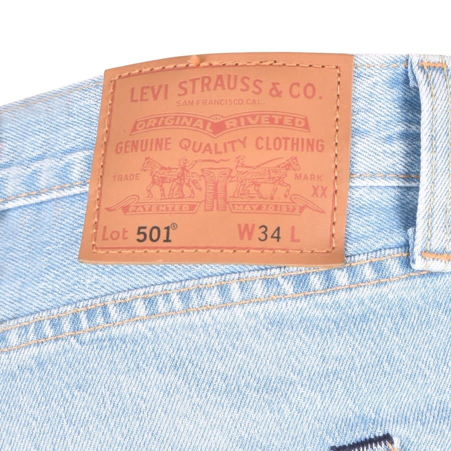 Alternative Image for ProductLevis Original Fit 501 Denim Shorts Blue3