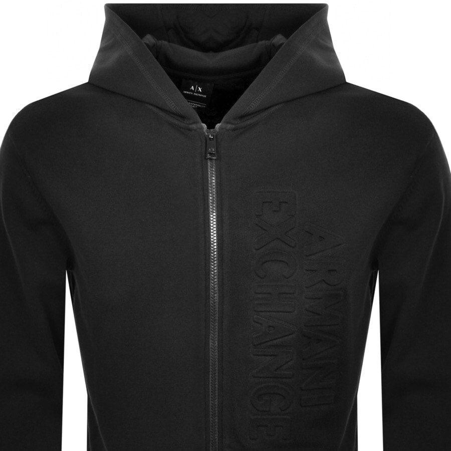 Alternative Image for ProductArmani Exchange Logo Hoodie Black2