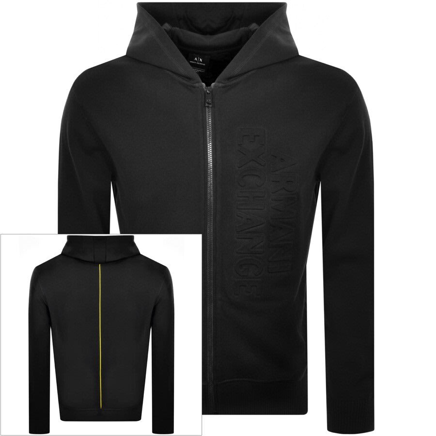 Alternative Image for ProductArmani Exchange Logo Hoodie Black1