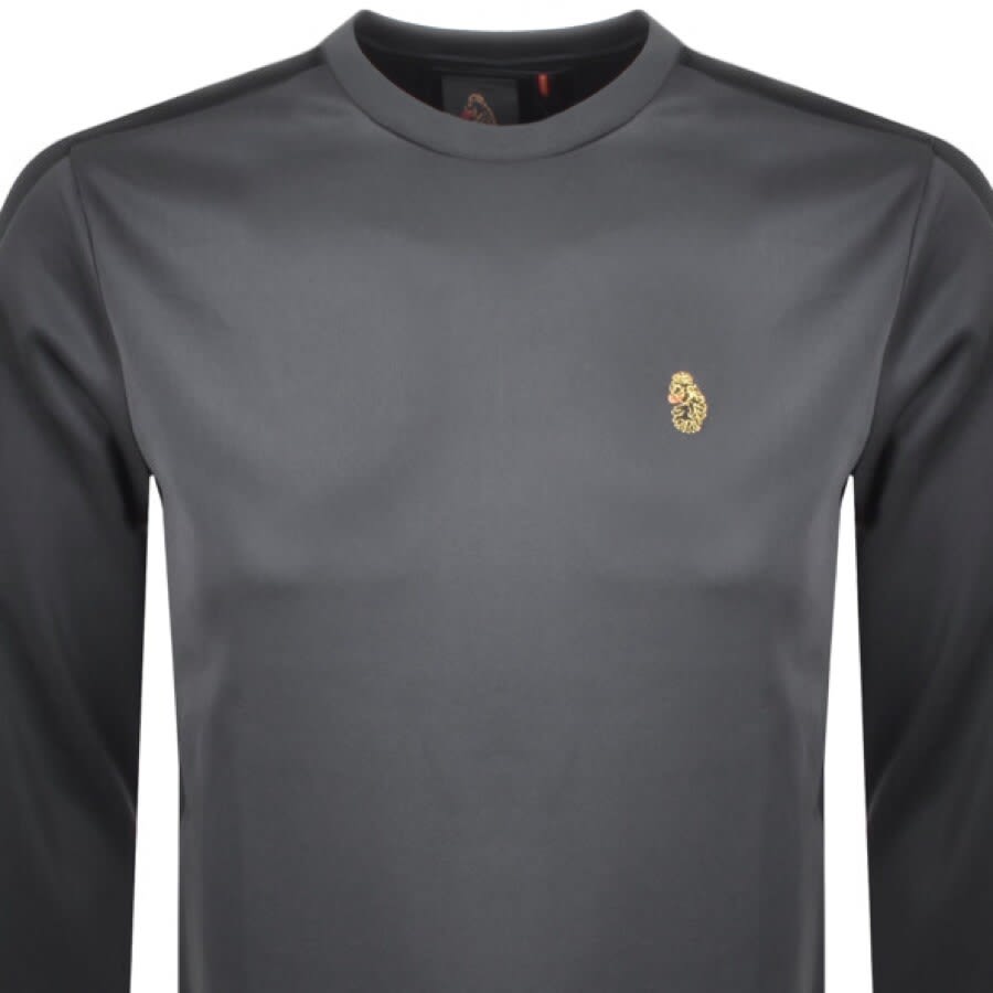 Alternative Image for ProductLuke 1977 Patter Colour Block Sweatshirt Dark Grey2
