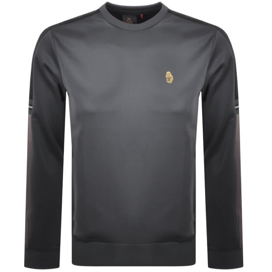 Alternative Image for ProductLuke 1977 Patter Colour Block Sweatshirt Dark Grey1