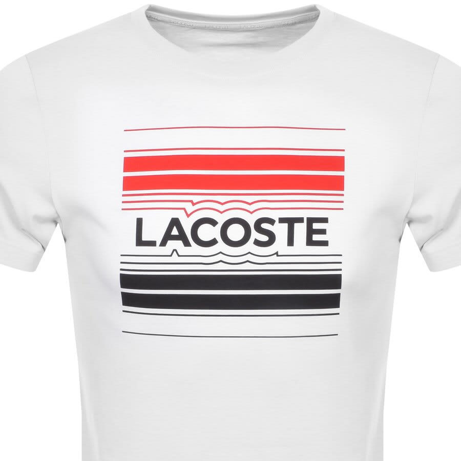 Alternative Image for ProductLacoste Sport Crew Neck Logo T Shirt White2
