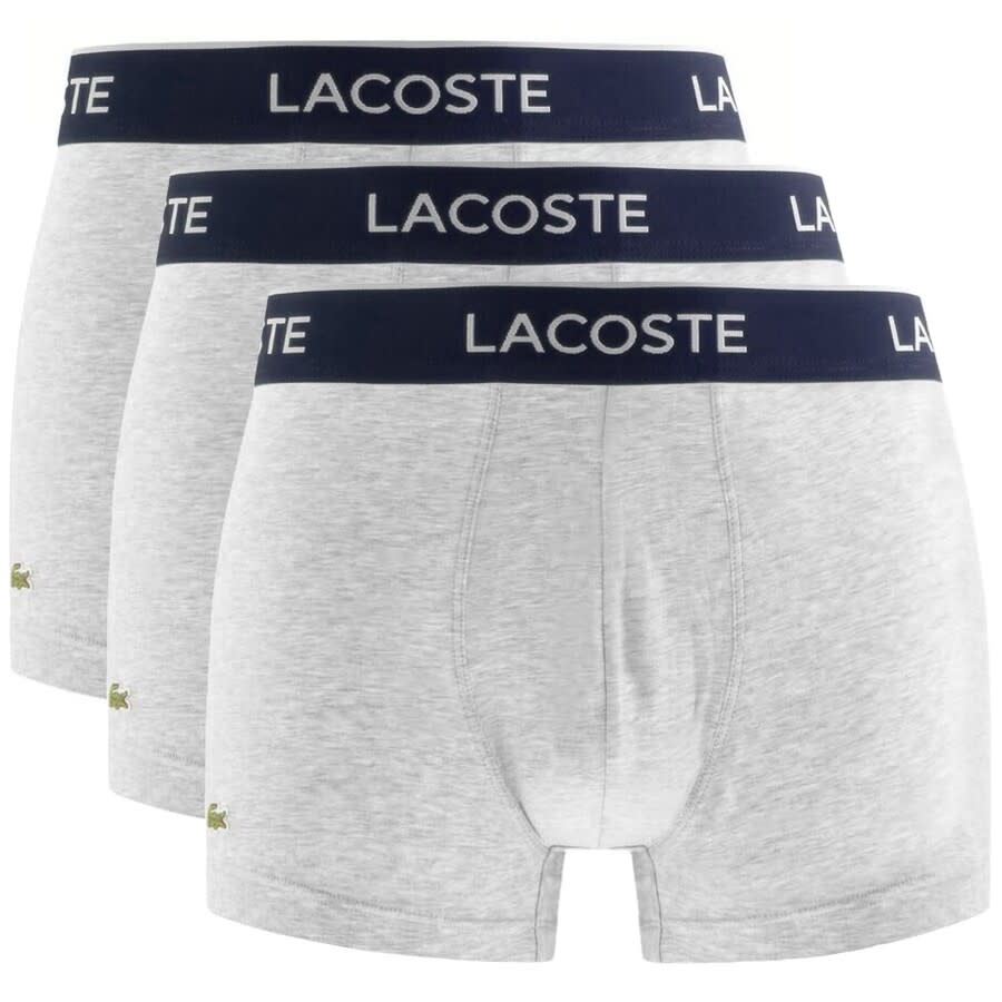 Alternative Image for ProductLacoste Underwear Triple Pack Boxer Trunks Grey1
