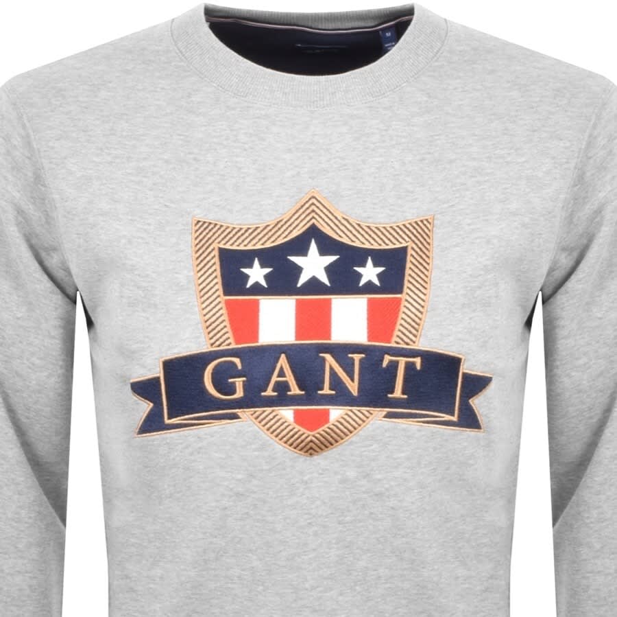 Alternative Image for ProductGant Banner Shield Sweatshirt Grey2