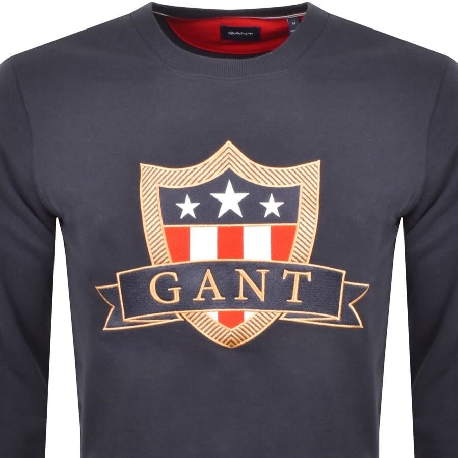 Alternative Image for ProductGant Banner Shield Sweatshirt Navy2