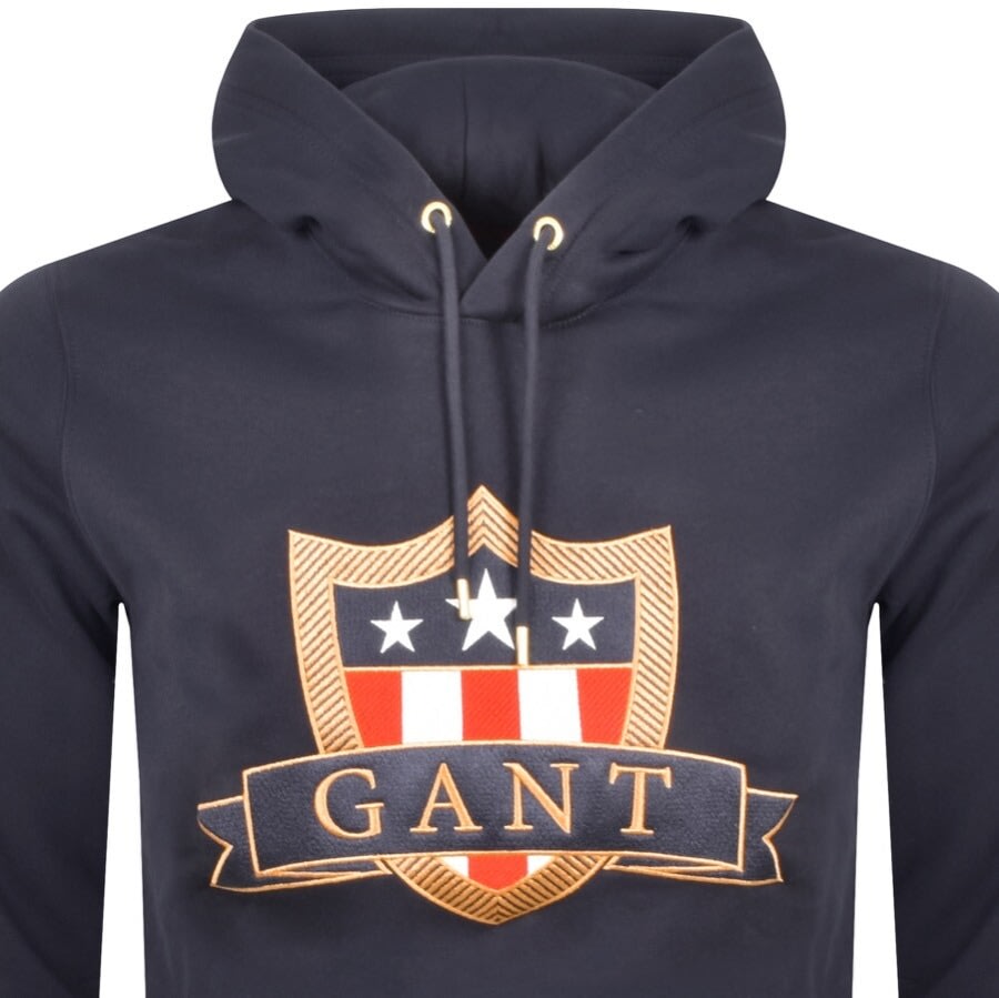 Alternative Image for ProductGant Banner Shield Hoodie Navy2