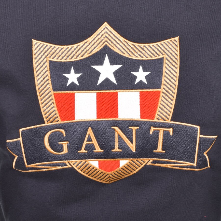Alternative Image for ProductGant Banner Shield Hoodie Navy3