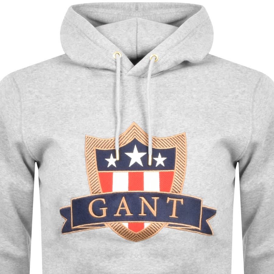 Alternative Image for ProductGant Banner Shield Hoodie Grey2