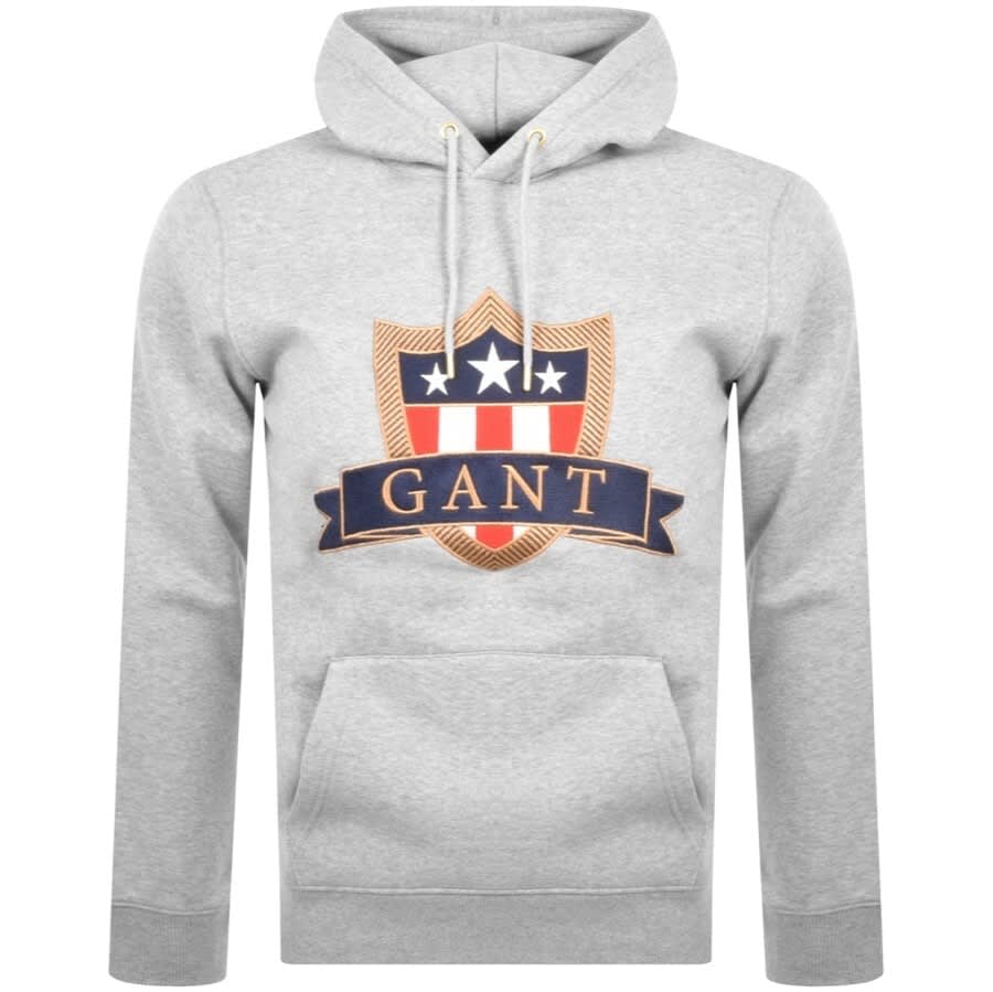 Alternative Image for ProductGant Banner Shield Hoodie Grey1