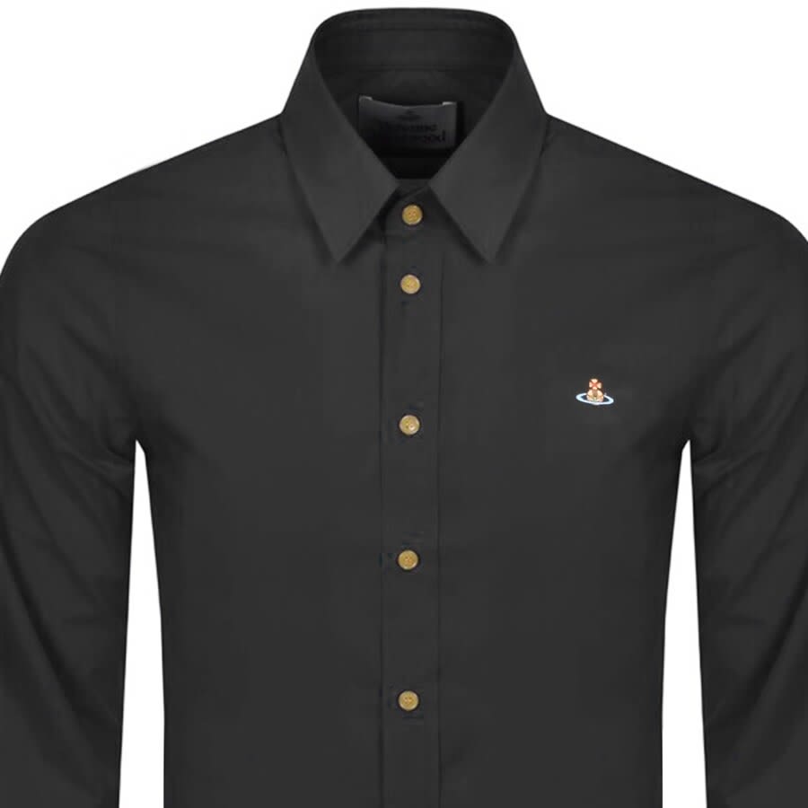 Alternative Image for ProductVivienne Westwood Slim Long Sleeved Shirt Black2