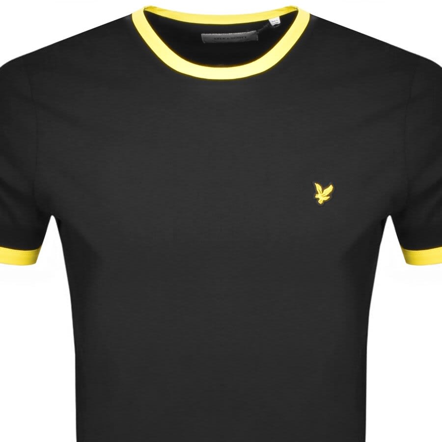 Alternative Image for ProductLyle And Scott Ringer T Shirt Black2
