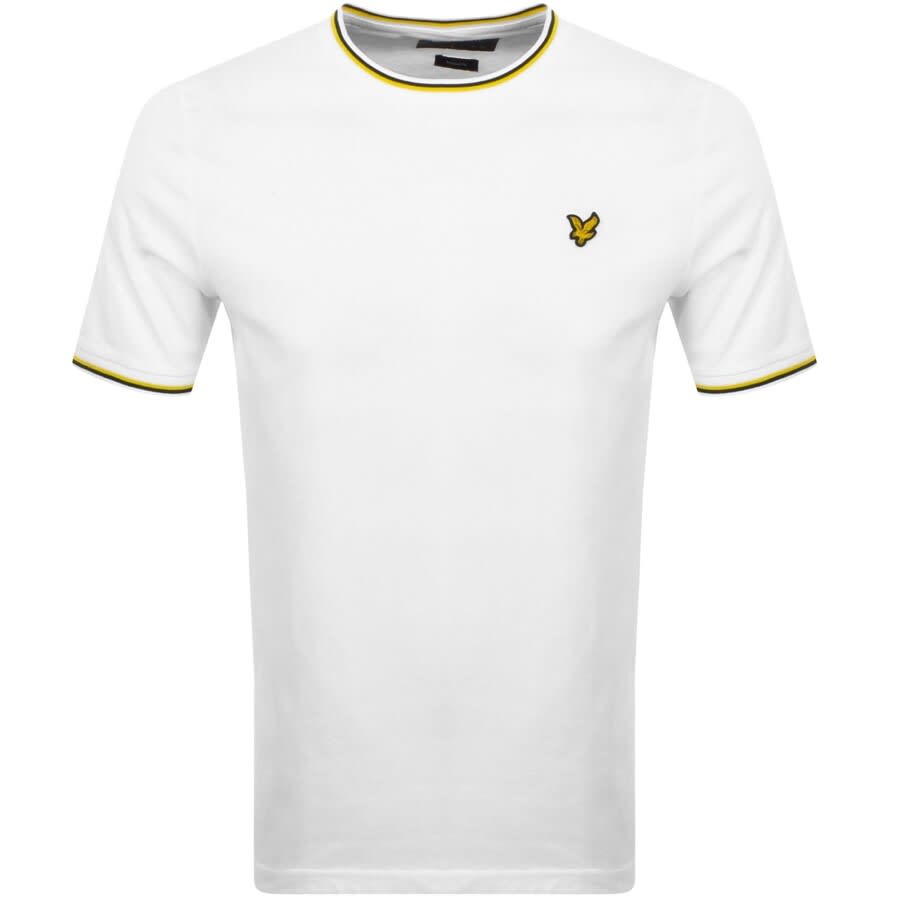 Alternative Image for ProductLyle And Scott Tipped Cuff T Shirt White1