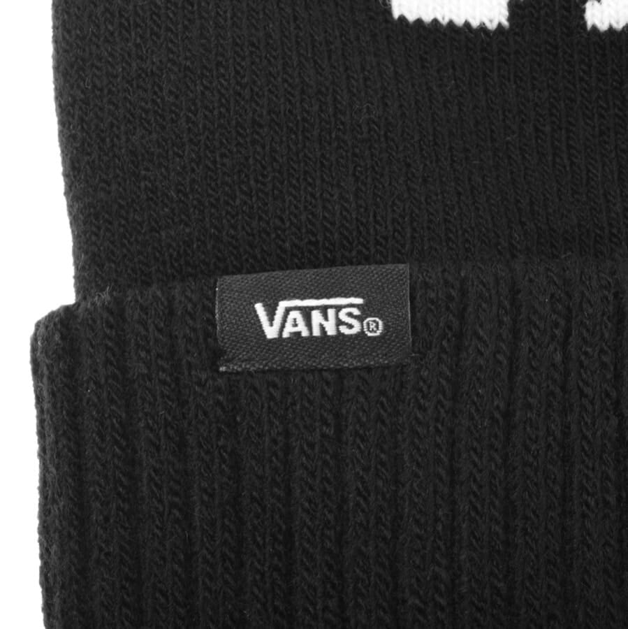 Alternative Image for ProductVans Stripe Pom Beanie Black3