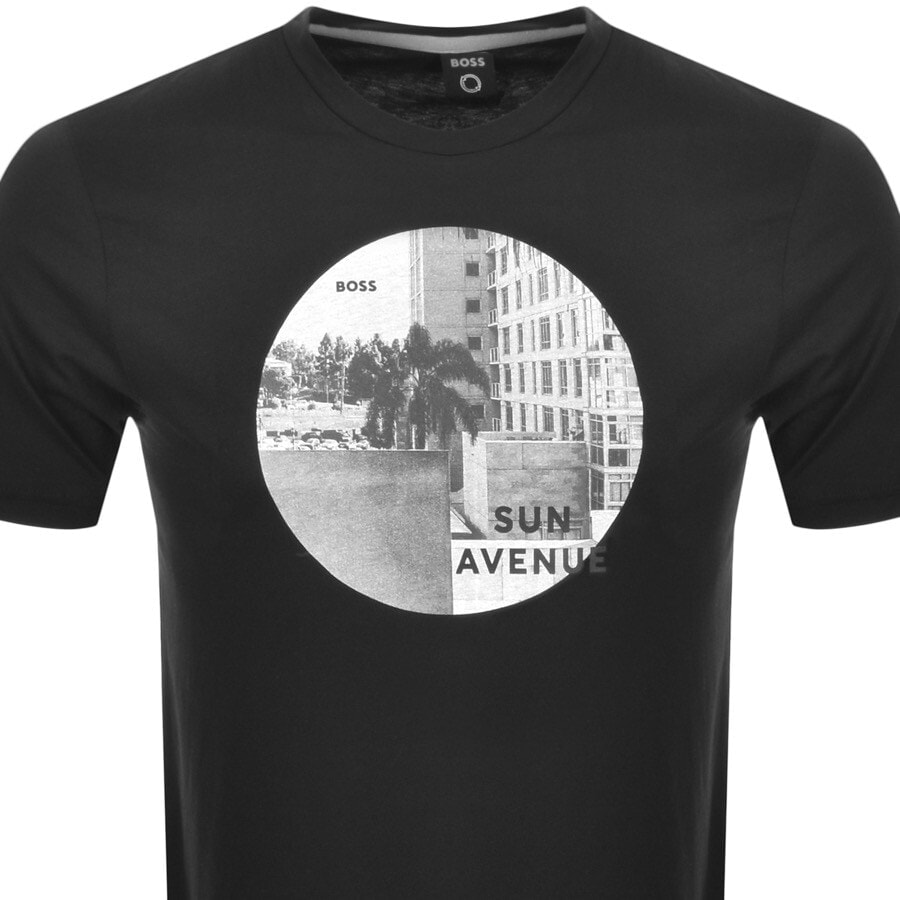 Alternative Image for ProductBOSS Thinking 5 T Shirt Black2