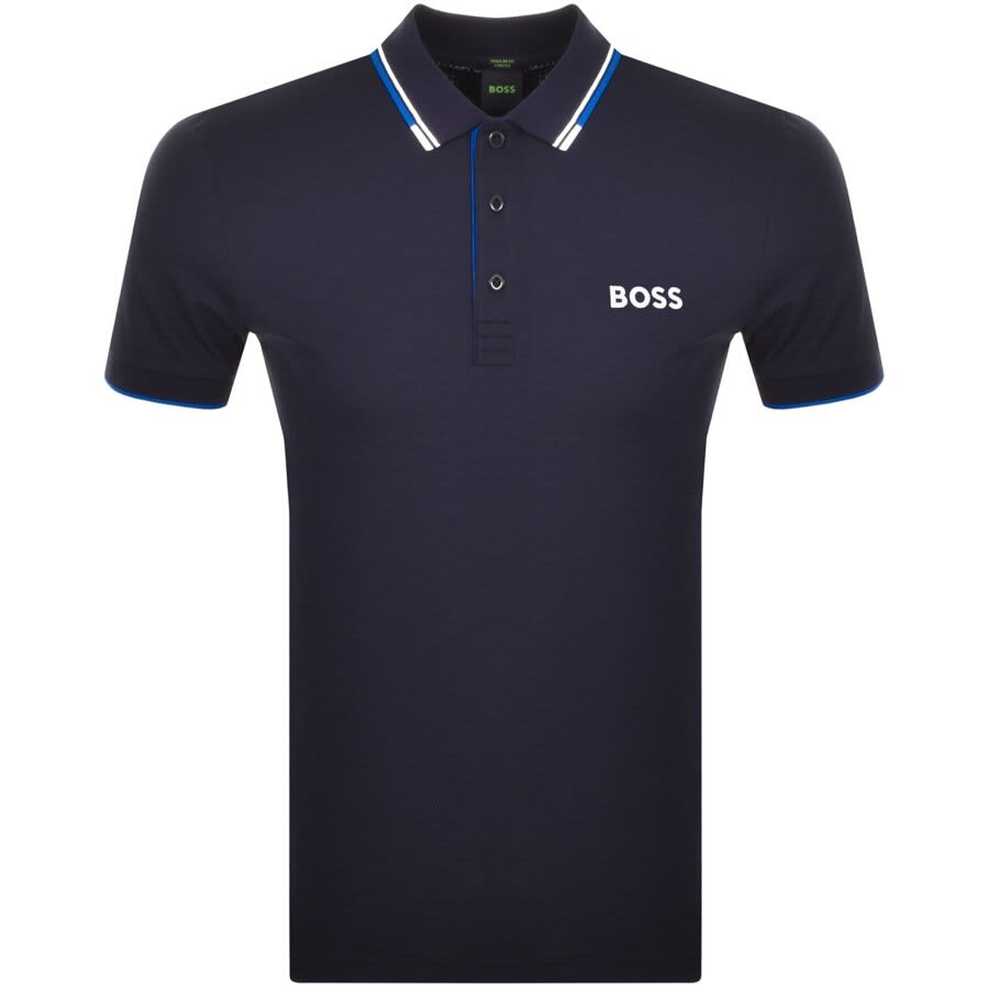 Blaze Globus Maiden BOSS Paddy Pro Polo T Shirt Navy | Mainline Menswear United States