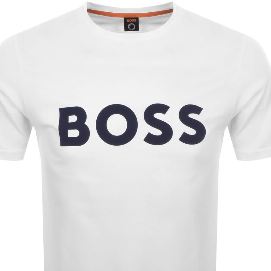Alternative Image for ProductBOSS Thinking 1 Logo T Shirt White2