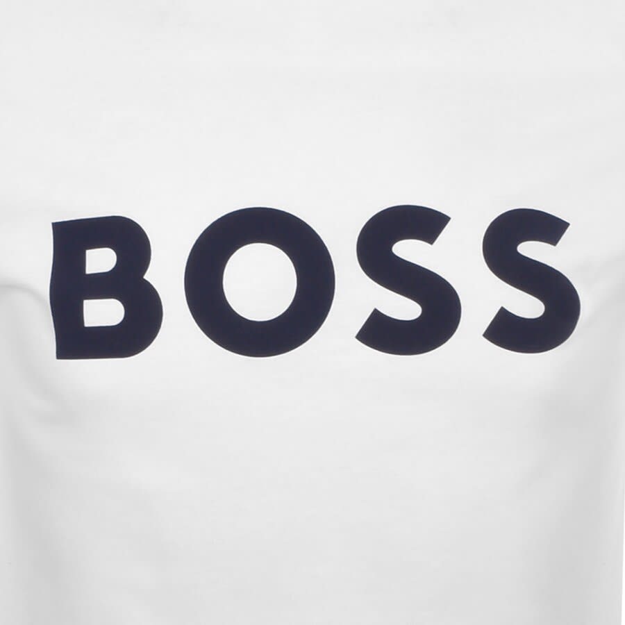 Alternative Image for ProductBOSS Thinking 1 Logo T Shirt White3
