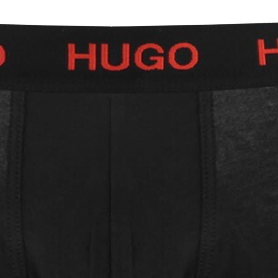 Alternative Image for ProductHUGO Triple Pack Boxer Trunks Black3