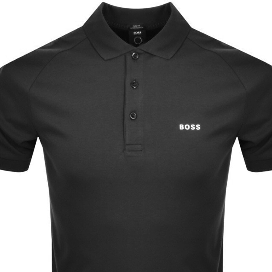 Alternative Image for ProductBOSS Paule 2 Short Sleeve Polo T Shirt Black2