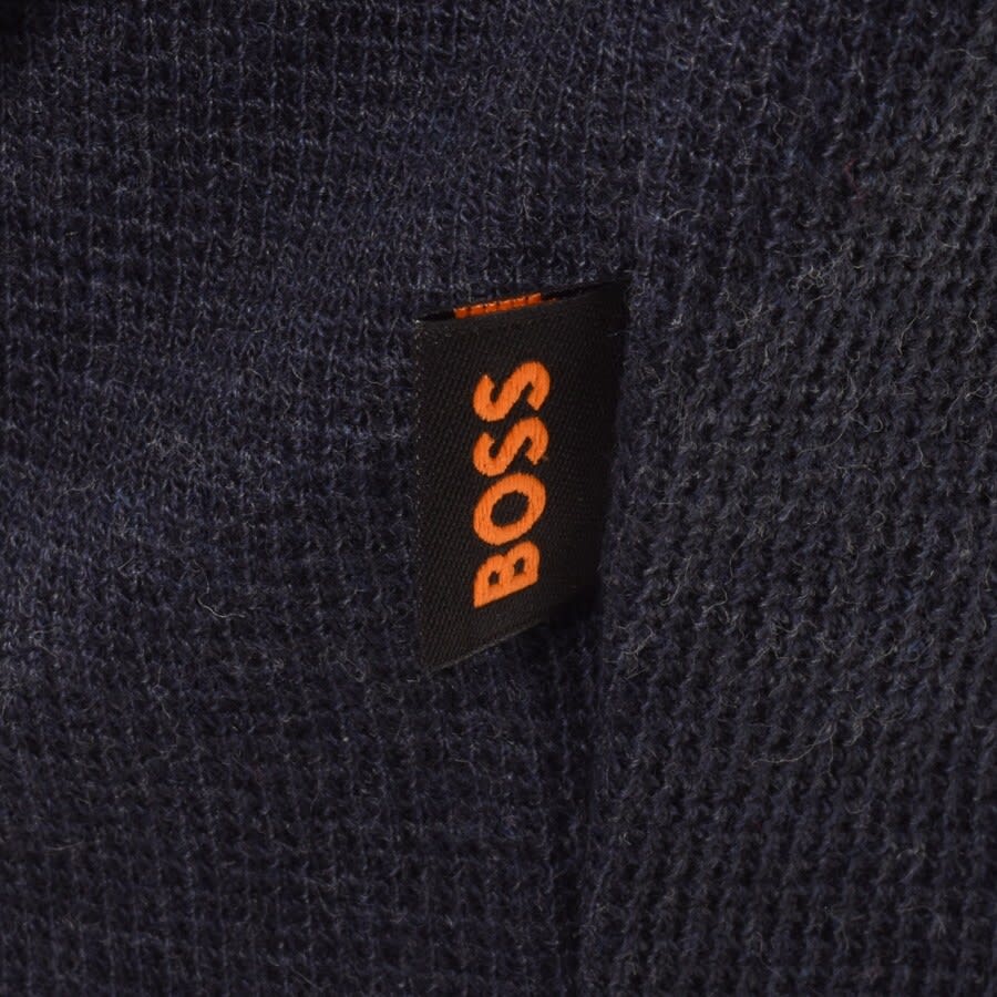 Alternative Image for ProductBOSS Thoody Knit Hoodie Navy3