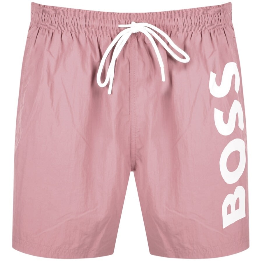 BOSS Octopus Swim Shorts Pink Mainline Menswear