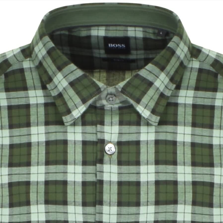 Alternative Image for ProductBOSS Reid Slim Fit Long Sleeve Shirt Green3