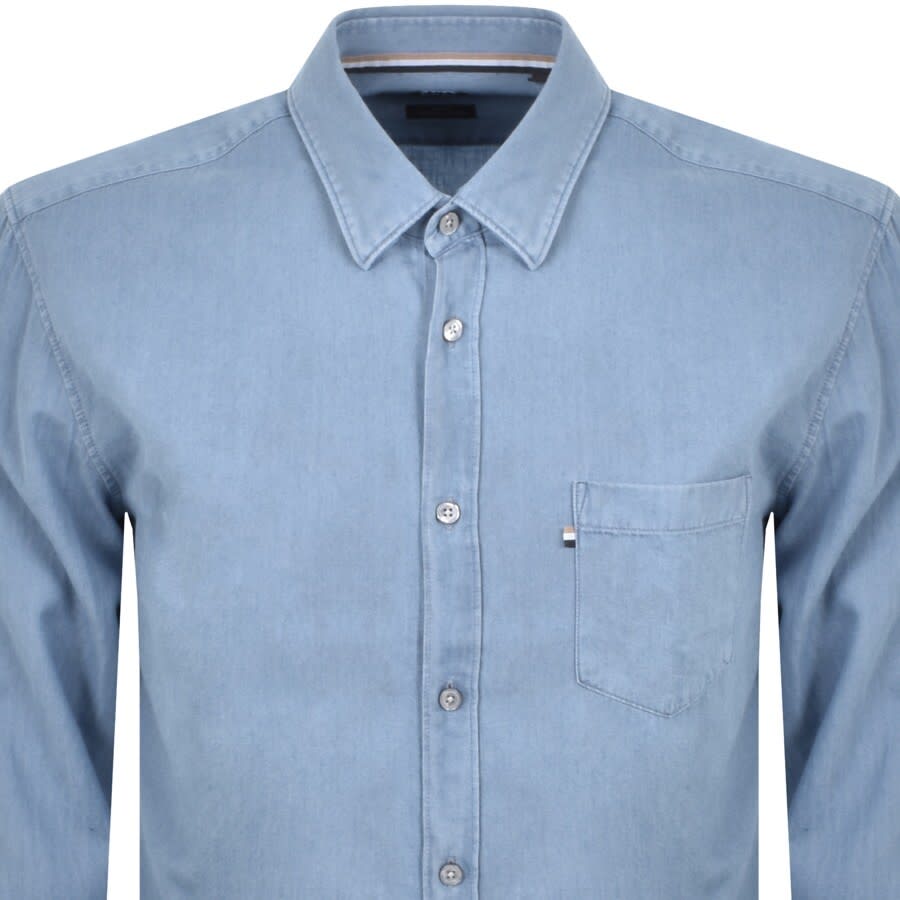 Alternative Image for ProductBOSS Ronni Long Sleeve Shirt Blue2