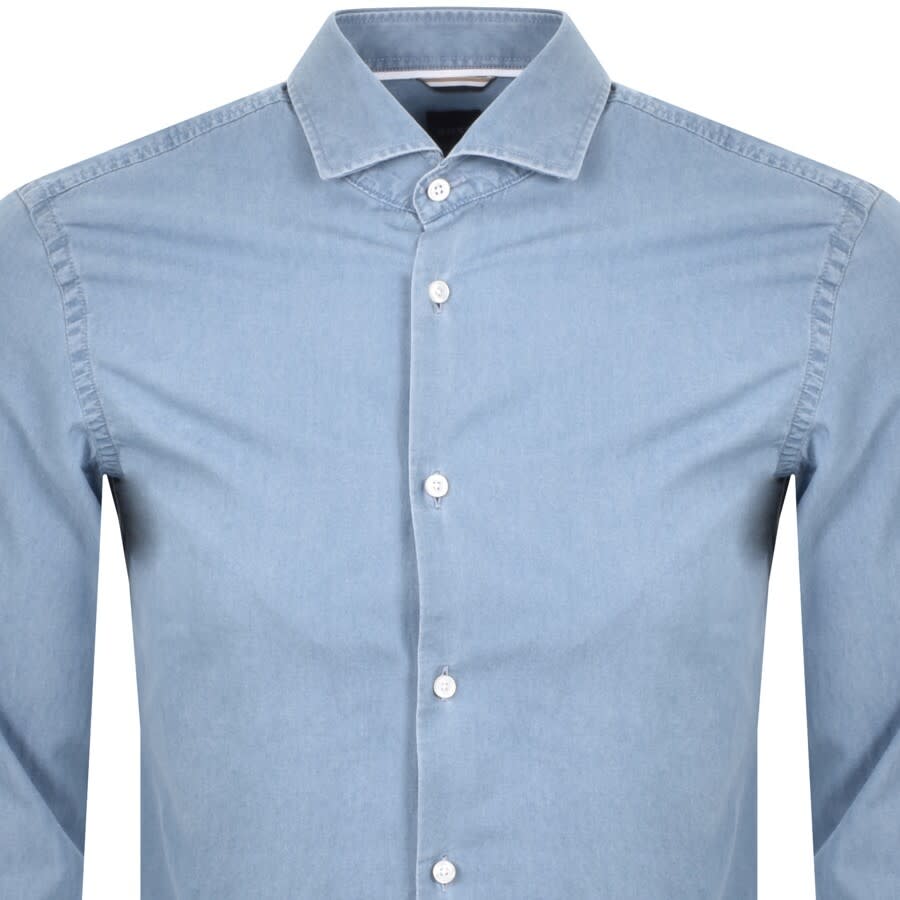 Alternative Image for ProductBOSS C Hank Slim Fit Long Sleeve Shirt Blue2