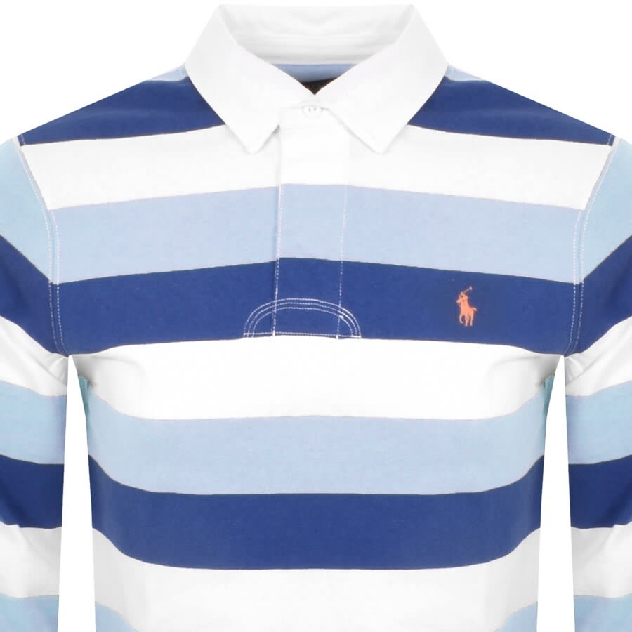 Alternative Image for ProductRalph Lauren Long Sleeve Rugby Polo T Shirt Blue2