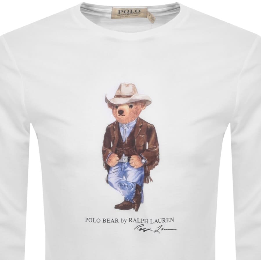 Alternative Image for ProductRalph Lauren Slim Long Sleeved T Shirt White2