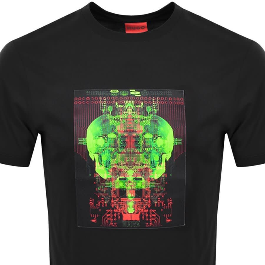 Alternative Image for ProductHUGO Dscull Crew Neck T Shirt Black2