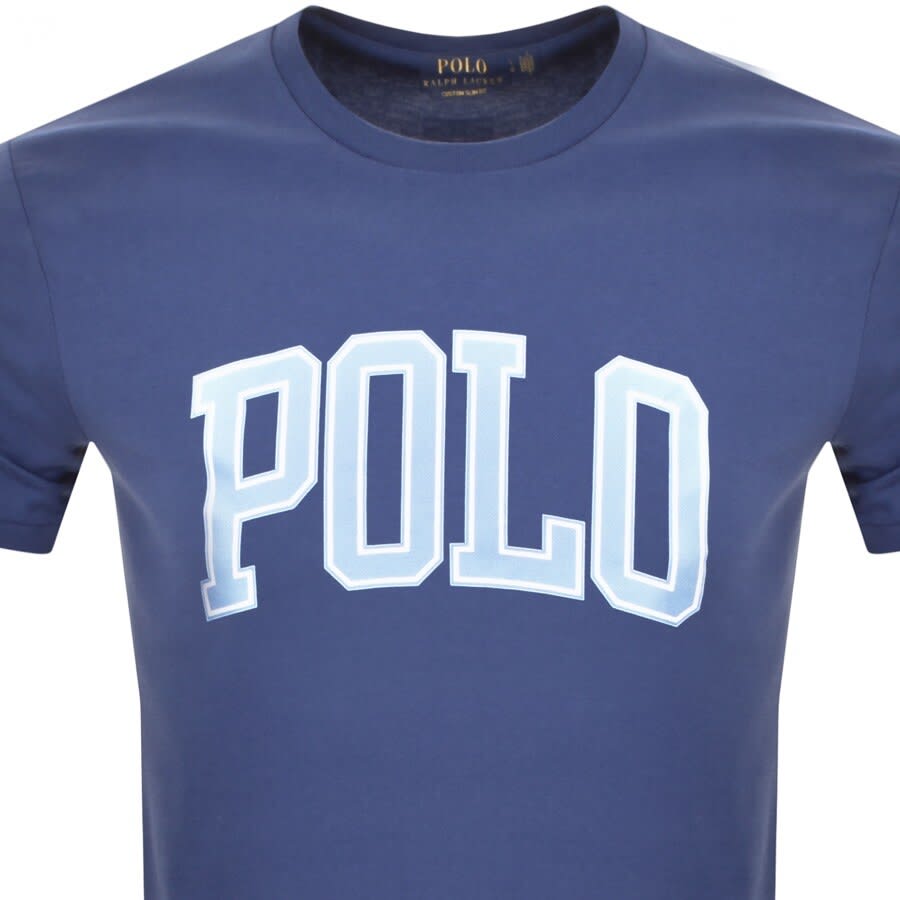 Alternative Image for ProductRalph Lauren Logo Crew Neck T Shirt Navy2