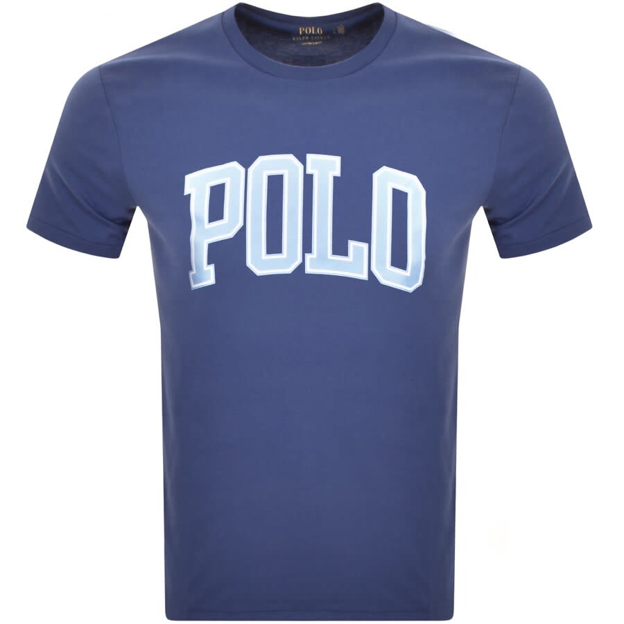 Alternative Image for ProductRalph Lauren Logo Crew Neck T Shirt Navy1
