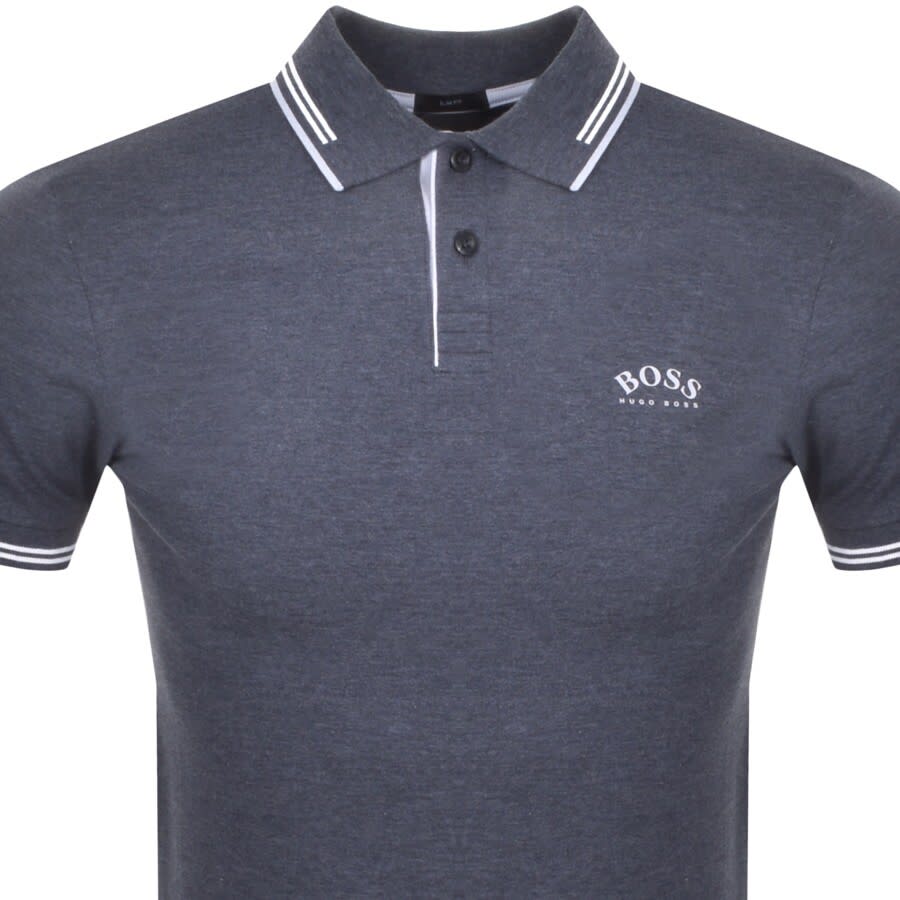 Alternative Image for ProductBOSS Paul Curved Polo T Shirt Navy2