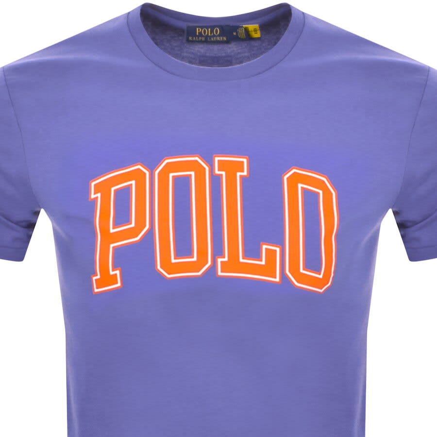 Alternative Image for ProductRalph Lauren Logo Crew Neck T Shirt Blue2