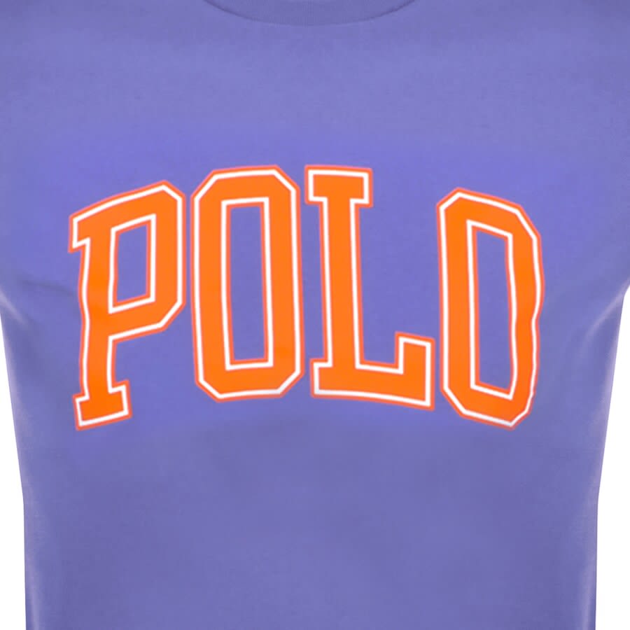 Alternative Image for ProductRalph Lauren Logo Crew Neck T Shirt Blue3