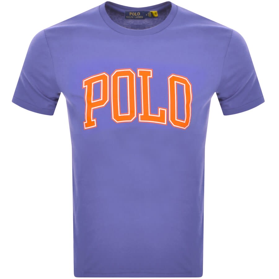 Alternative Image for ProductRalph Lauren Logo Crew Neck T Shirt Blue1