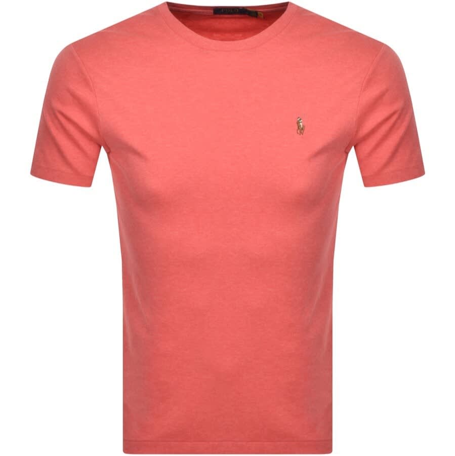 Alternative Image for ProductRalph Lauren Crew Neck Slim Fit T Shirt Pink1