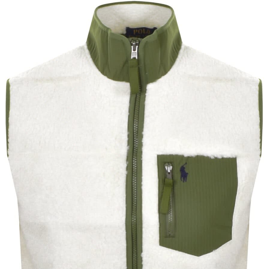 Alternative Image for ProductRalph Lauren Bonded Full Zip Gilet White2