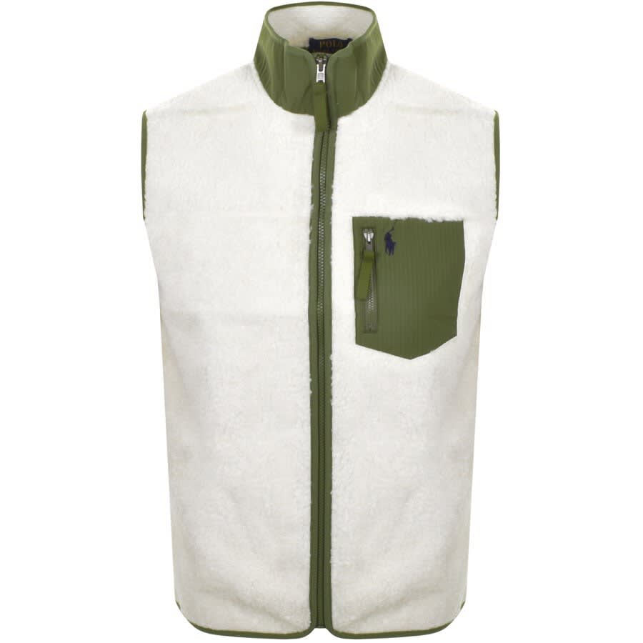Alternative Image for ProductRalph Lauren Bonded Full Zip Gilet White1