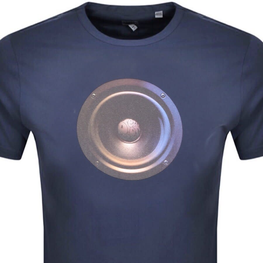 Alternative Image for ProductPretty Green Woofer Logo T Shirt Navy2