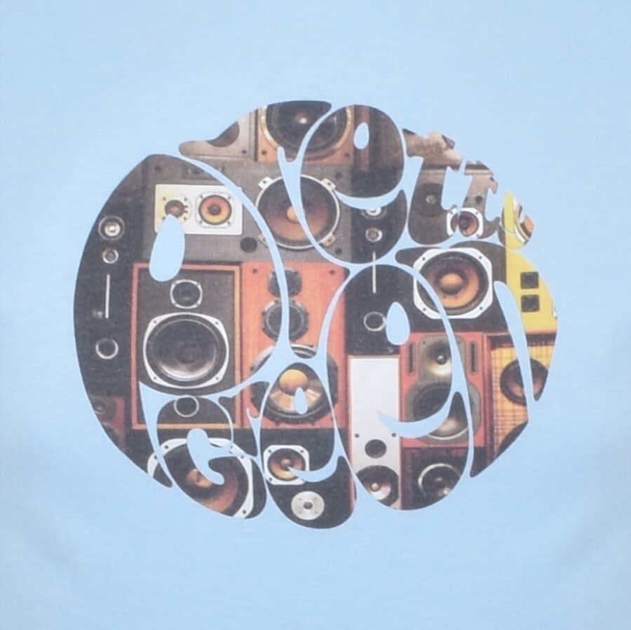 Alternative Image for ProductPretty Green Speaker Wall Logo T Shirt Blue3
