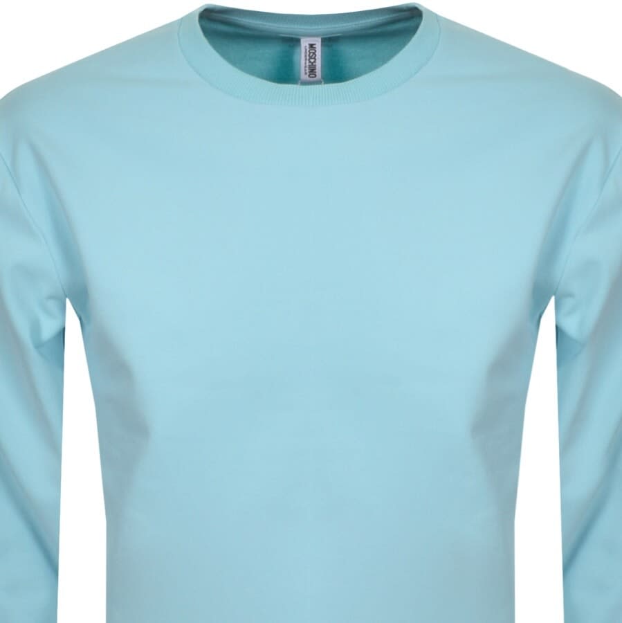 Alternative Image for ProductMoschino Tape Logo Sweatshirt Blue2