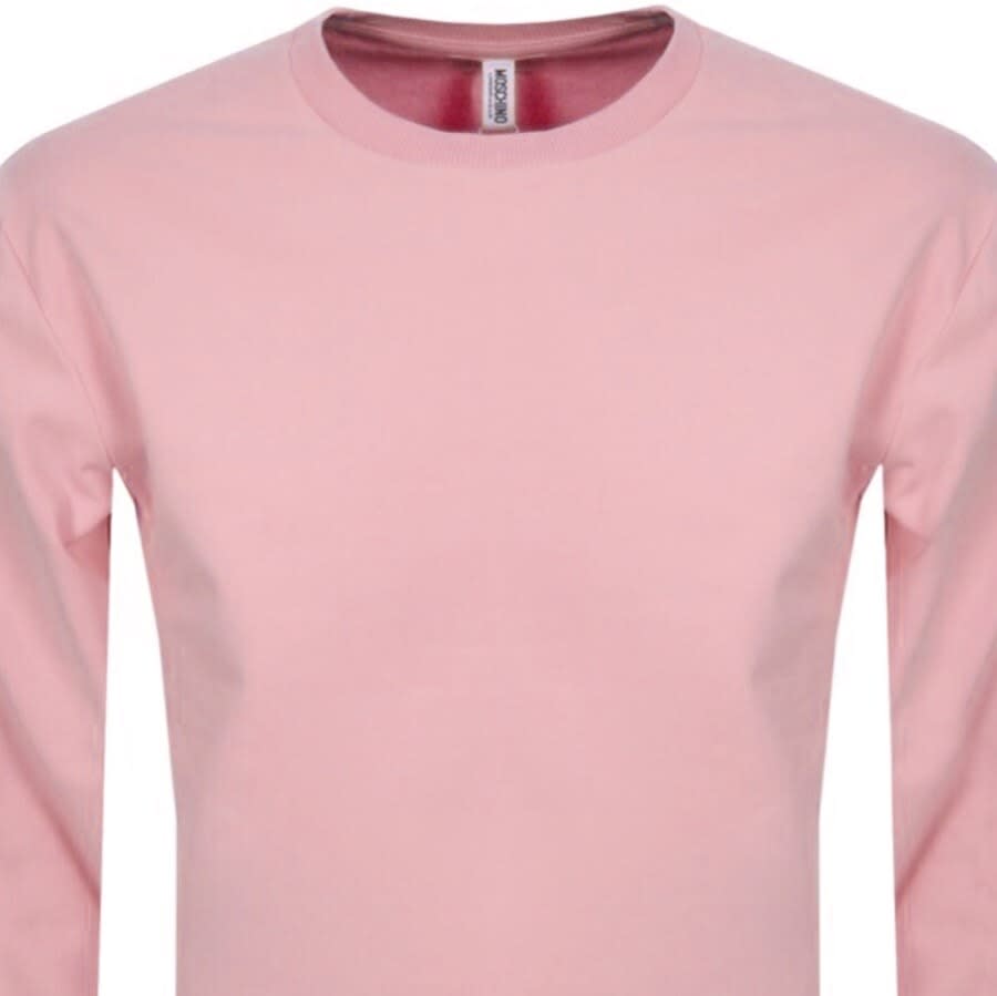 Alternative Image for ProductMoschino Tape Logo Sweatshirt Pink2